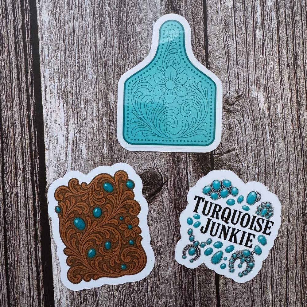 Turquoise Junkie Sticker Set